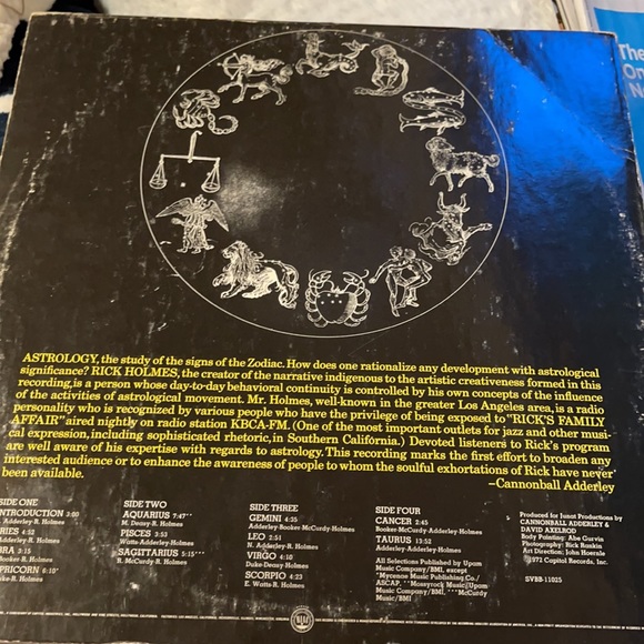 Vinyl Soul zodiac Rare Cannonball Adderley/Rick Holmes 2 record set VG+ 1972 HTF - Picture 3 of 9